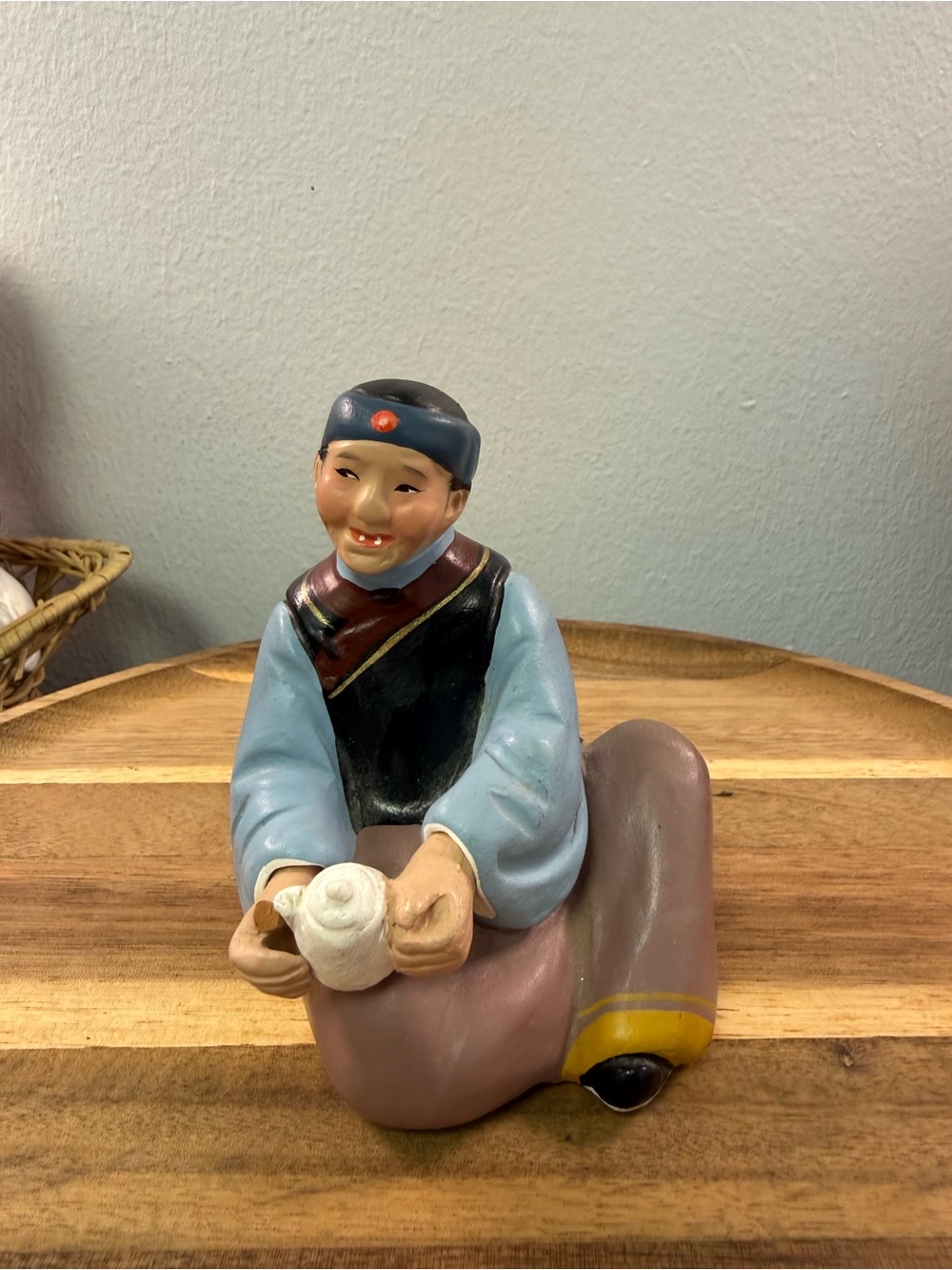 Shiwan Chinese Mudman Ceramic Figurine